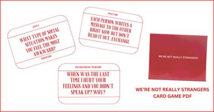 We’re Not Really Strangers: Free PDF Questions to Break the Ice