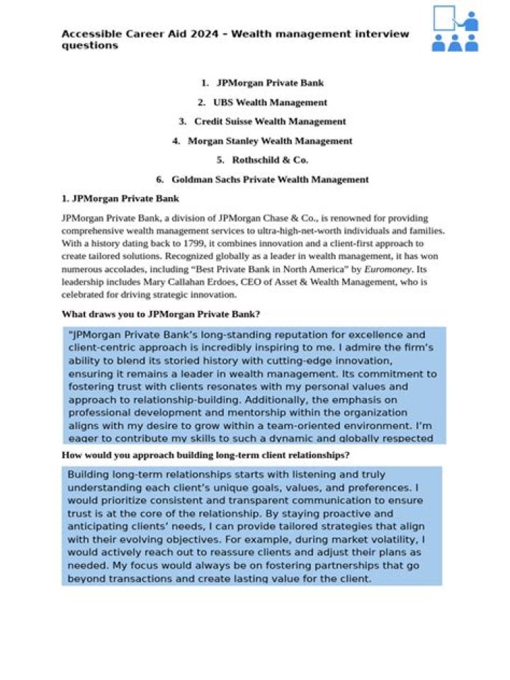 Wealth Management Interview Guide PDF – Master Your Next Conversation