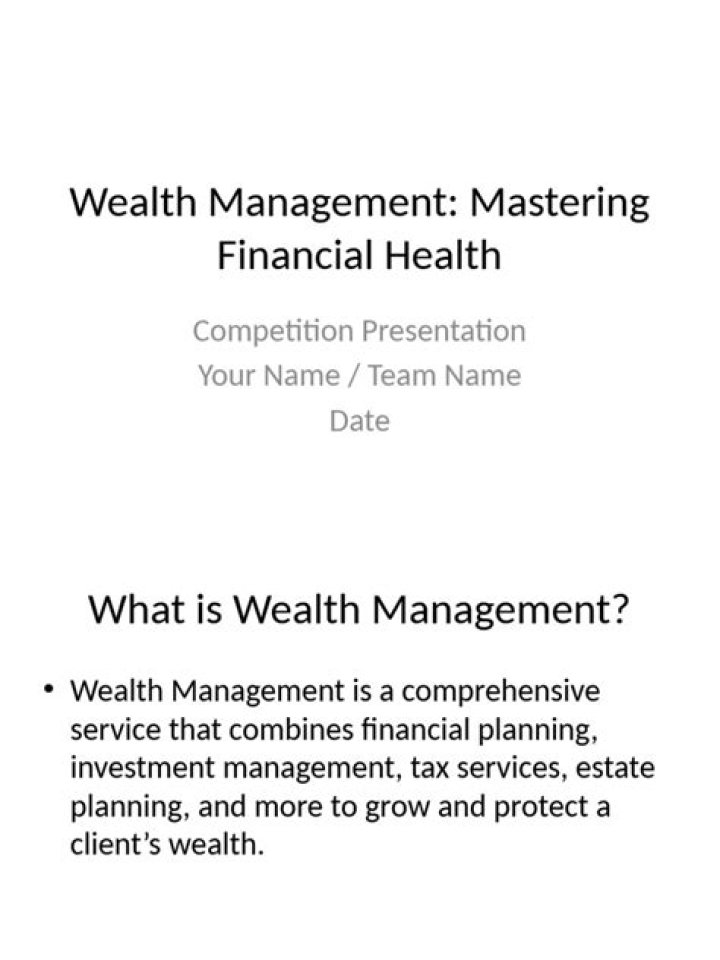 Wealth Management Presentation PDF: Expert Strategies for Financial Growth