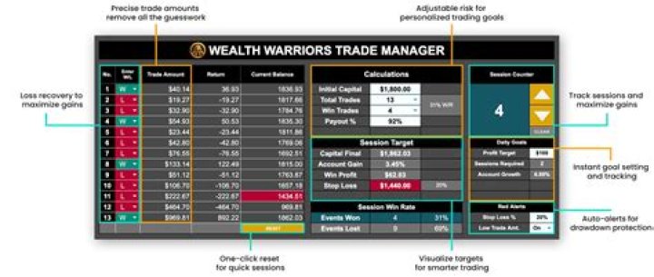 Wealth Warriors Trade Manager Excel Sheet PDF Free Download