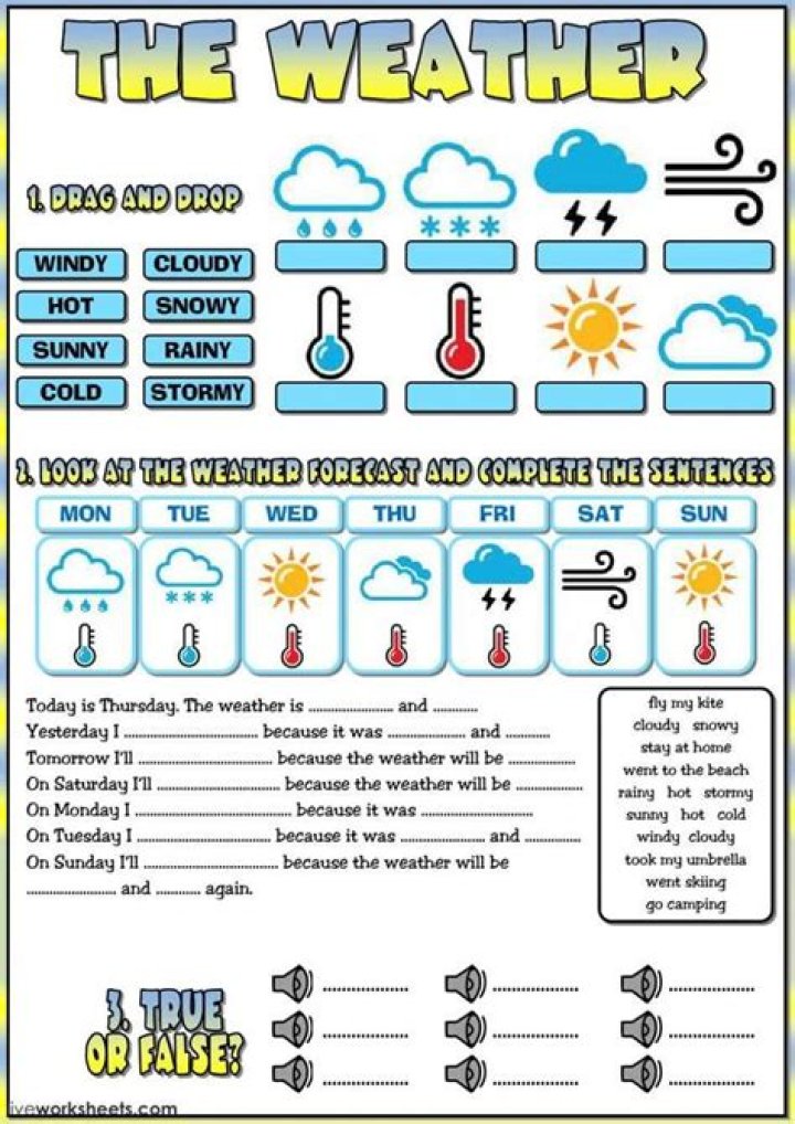 Weather and Climate Quiz Questions and Answers PDF: Test Your Knowledge