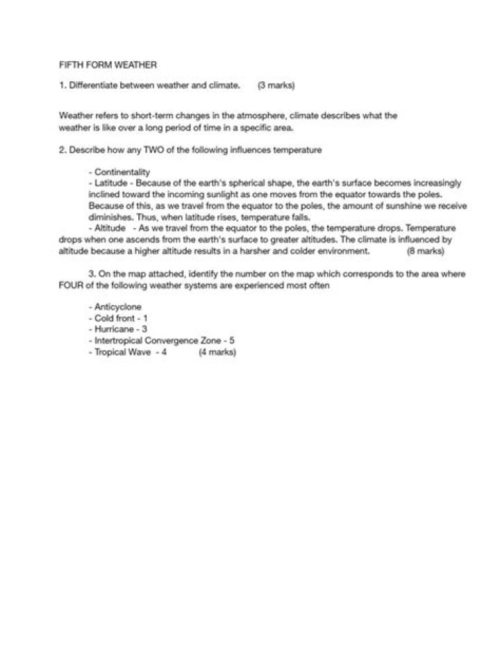 Weather and Climate Test PDF: Accurate Forecast & Climate Data Analysis