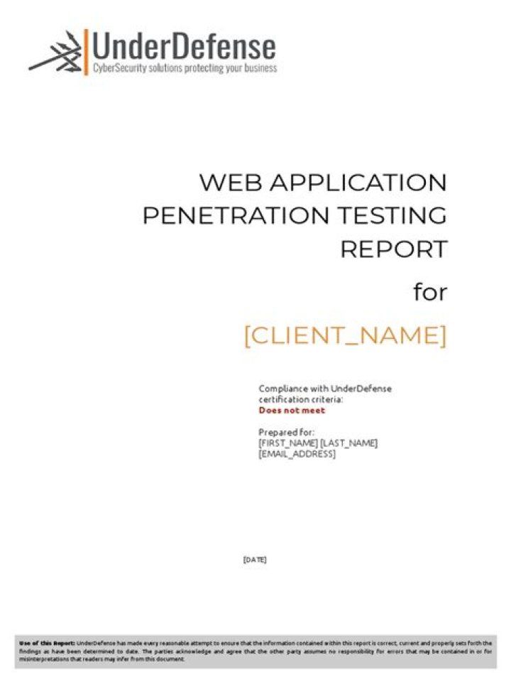 Web Application Penetration Testing Report PDF – Secure Your Digital Assets