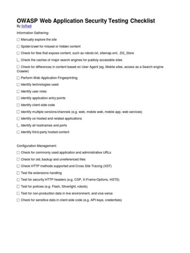 Web Application Security Testing Checklist PDF for Comprehensive Risk Mitigation