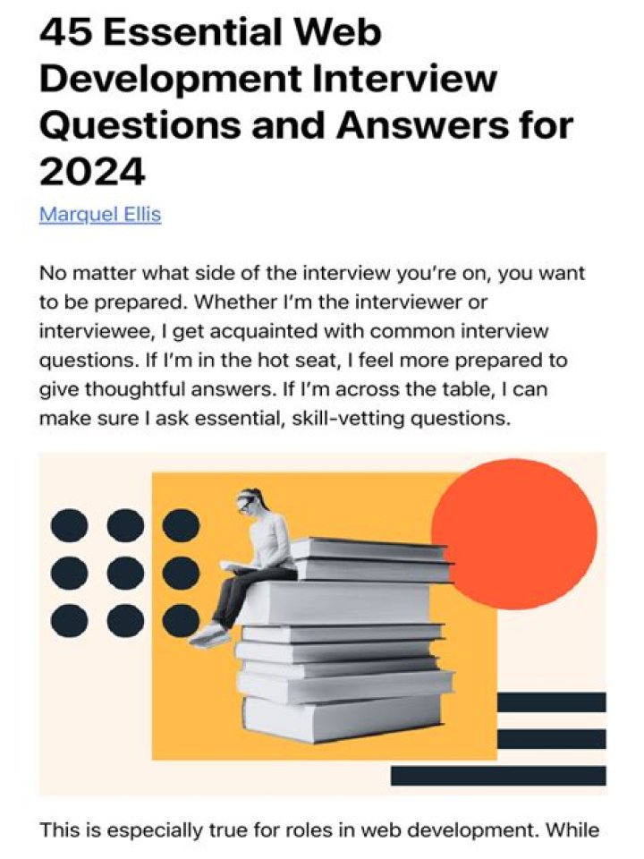 Top Web Development Interview Questions PDF – Expert Guide