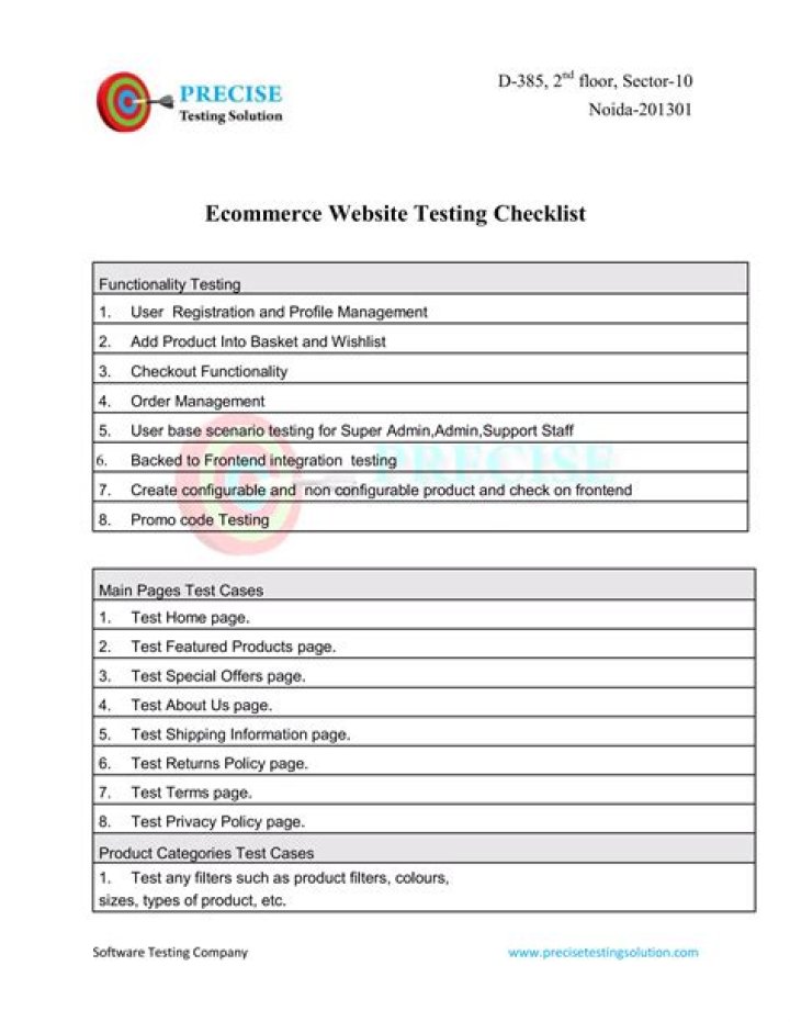 Website Testing Checklist PDF: Ensure Flawless Performance
