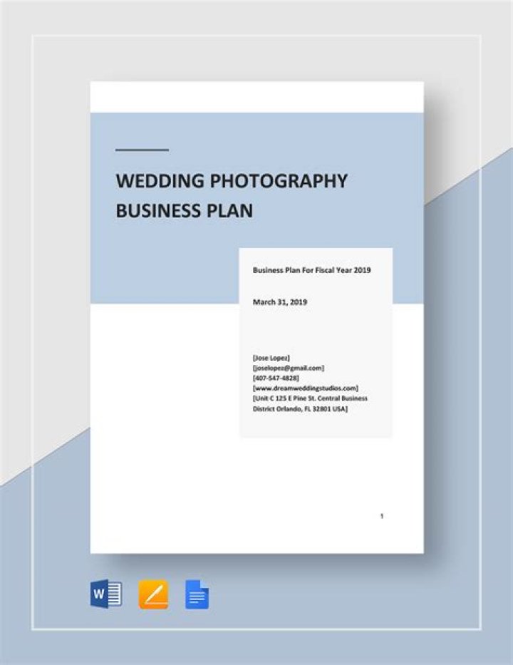 Wedding Photography Business Plan PDF: Step-by-Step Guide