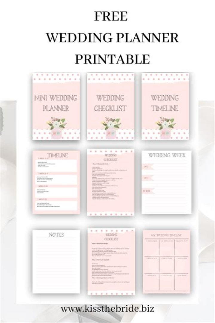 Free Wedding Plan PDF for Download – Perfect Wedding Checklist