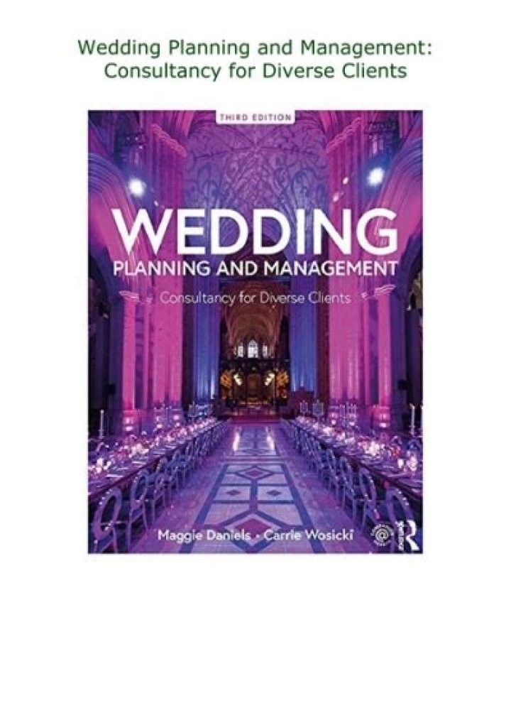 Ultimate Wedding Planning and Management PDF Guide