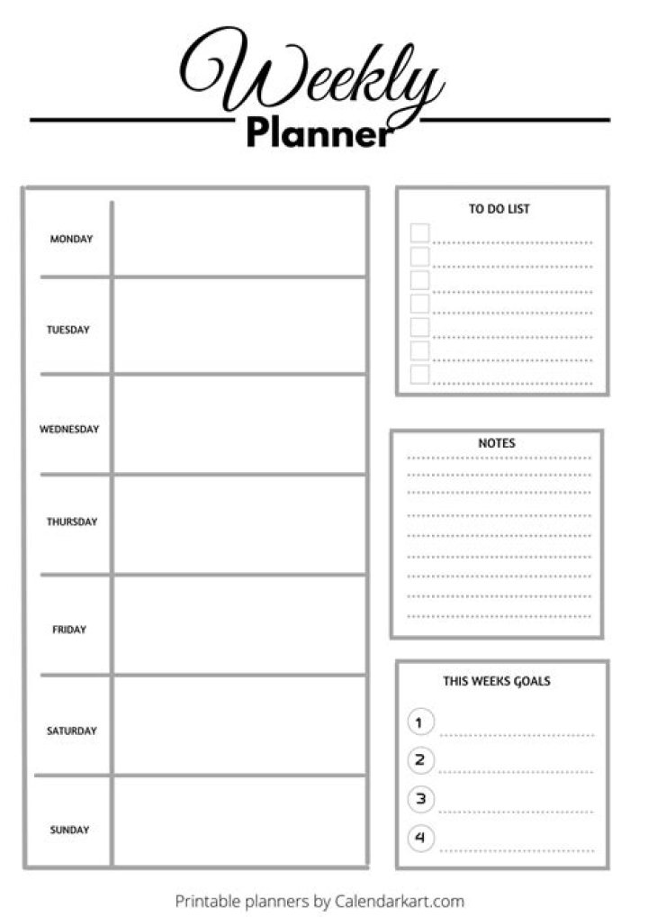Weekly Planner Sheet PDF – Stay Organized Every Week