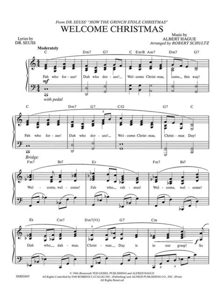 Welcome Christmas Sheet Music PDF – Free Download