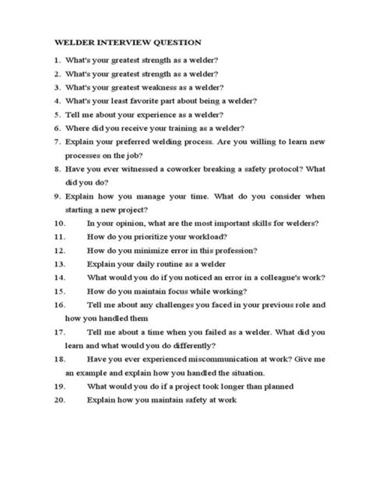 Free PDF: Essential Welding Interview Questions & Answers