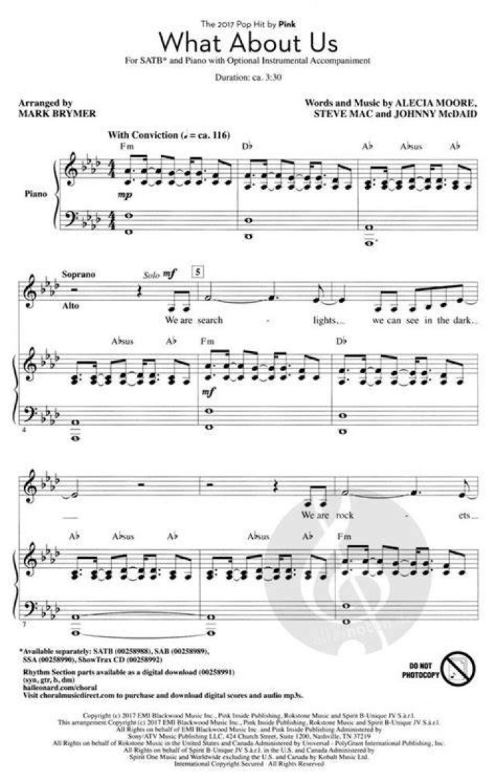 What About Us Pink Sheet Music PDF – Download Instantly