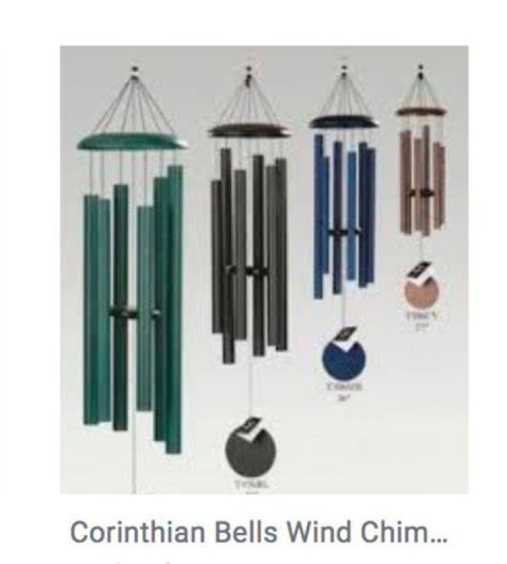 What are Corinthian Bell wind chimes made of?
