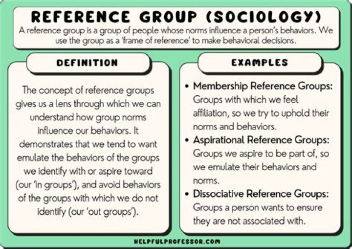What are reference groups examples?