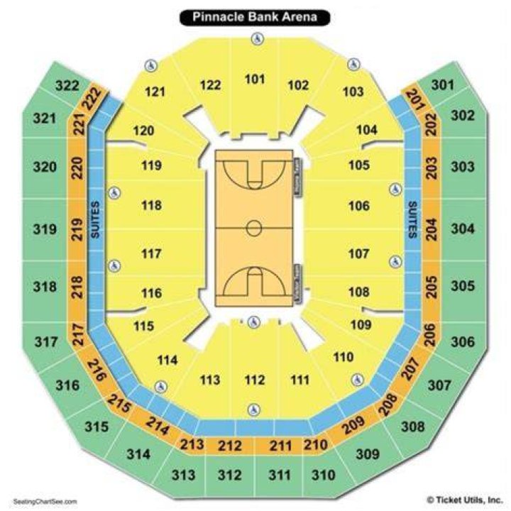 What are the best seats Pinnacle Bank Arena?