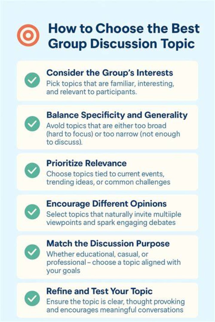 What are the best topics for group discussion?