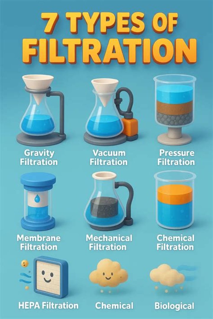 What are the different types of filtration?