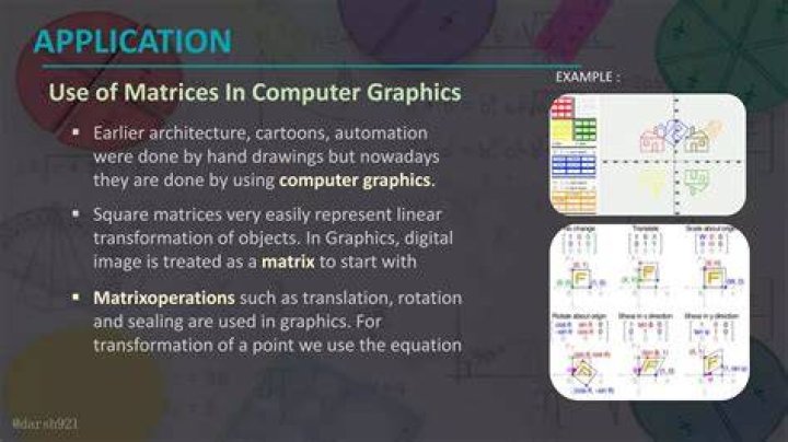 What are the real life examples of matrices?