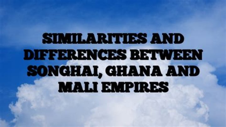 What are the similarities between Mali and Songhai?