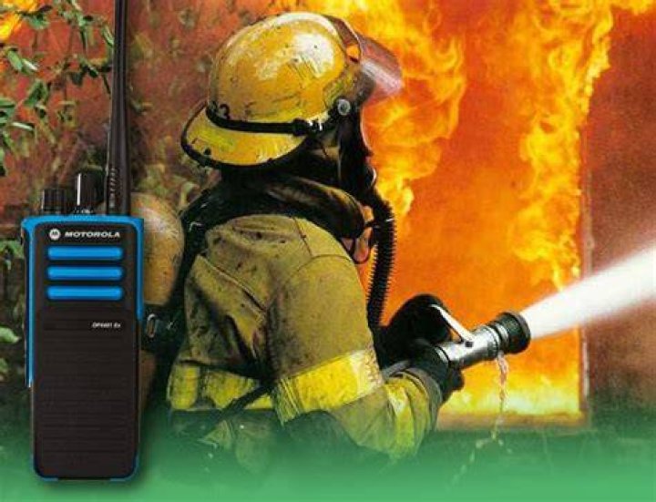 What are the three types of fire service radios?