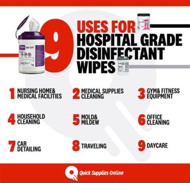 What disinfectant wipes do hospitals use?