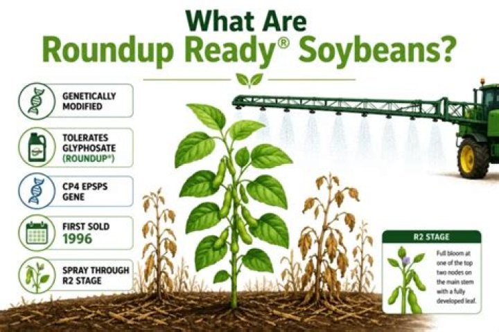 What do you spray on LibertyLink soybeans?