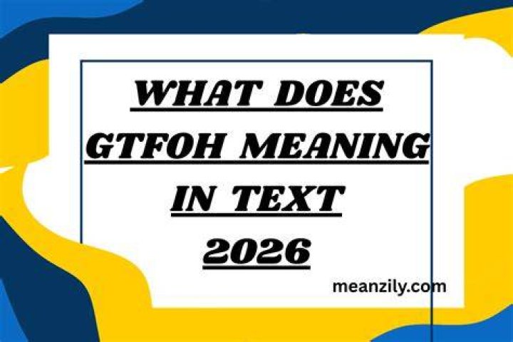 What does Gtfoh mean in text?