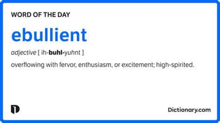 What does the meaning of ebullient?