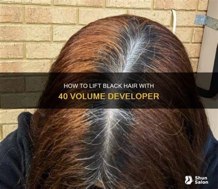 What happens if you use 40 volume developer with bleach?