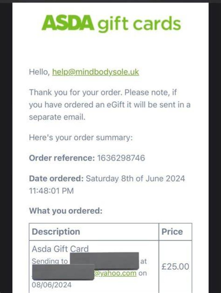 What is a Asda e-voucher?