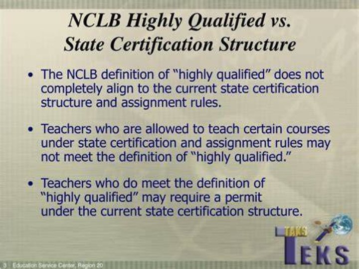 What is a NCLB certification?
