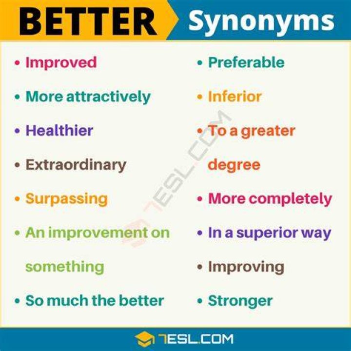 What is another word for to make it better?