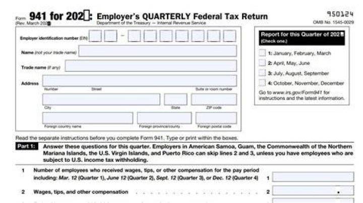 What is Form I 941?