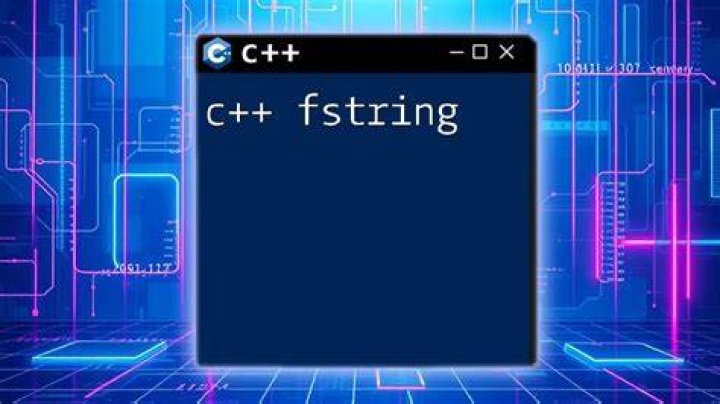 What is Fstring in C++?