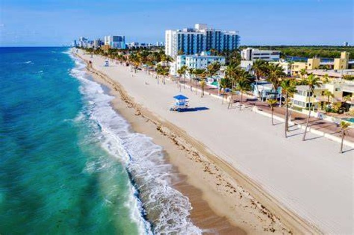 What is Hollywood Beach Florida known for?
