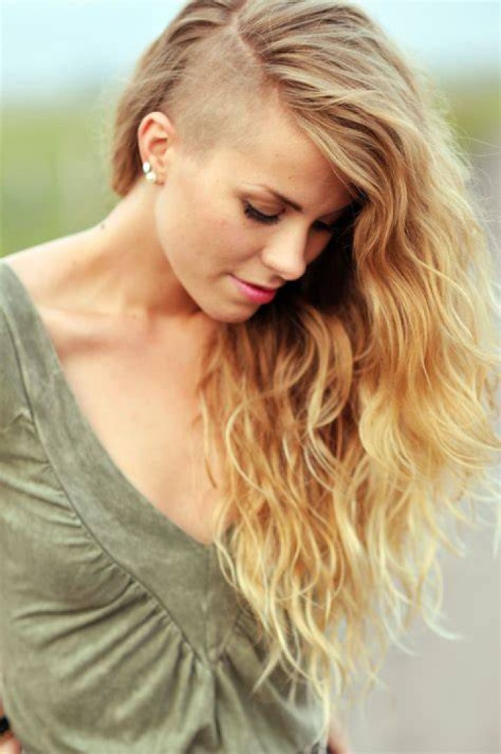 What is it called when girls shave the side of their head?