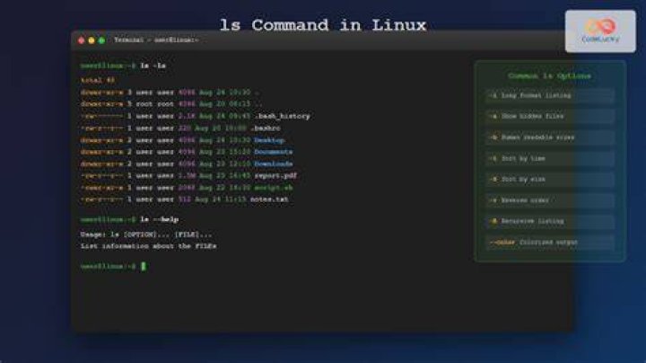 What is ls command in Unix with examples?