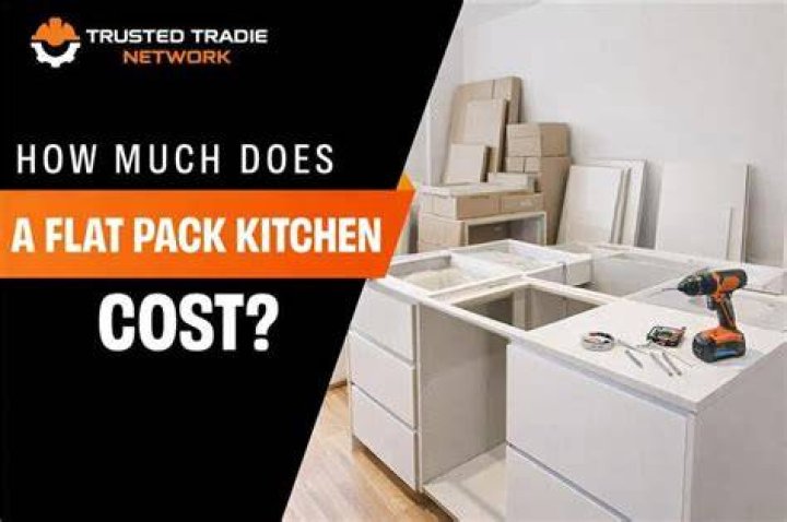What is the average cost of a flat pack kitchen?