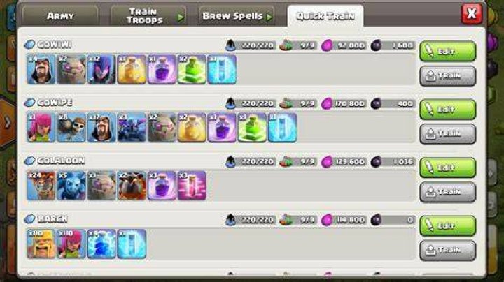 What is the best army for TH9?