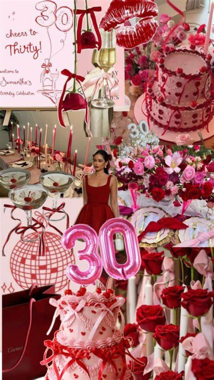What is the color theme for 30th birthday?