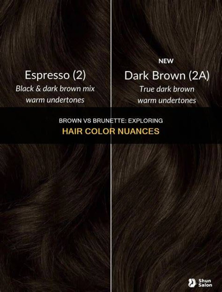 What is the difference between brown hair and brunette?