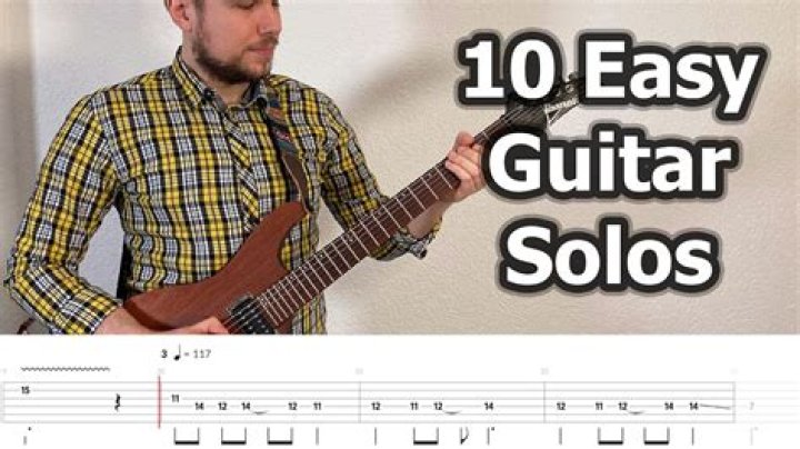 What is the easiest guitar solo to play?