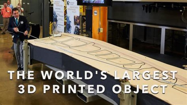 What is the largest object that can be 3D printed?