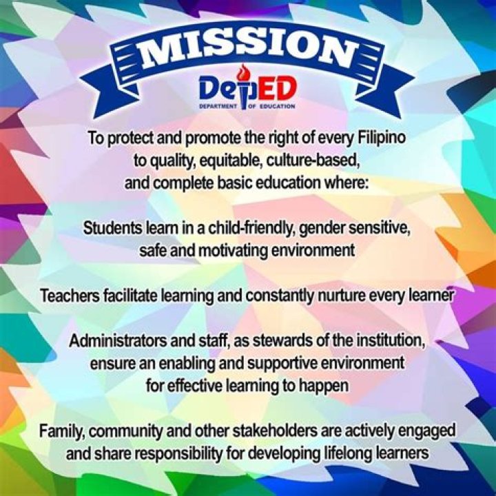 What is the message of DepEd mission?