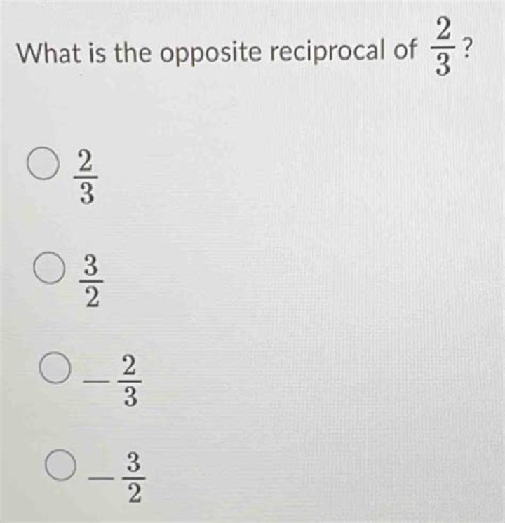 What is the opposite and reciprocal of 3 5?