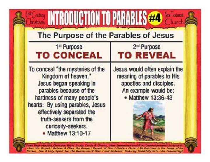 What is the purpose of this parable?