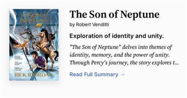 What is the summary of The Son of Neptune?