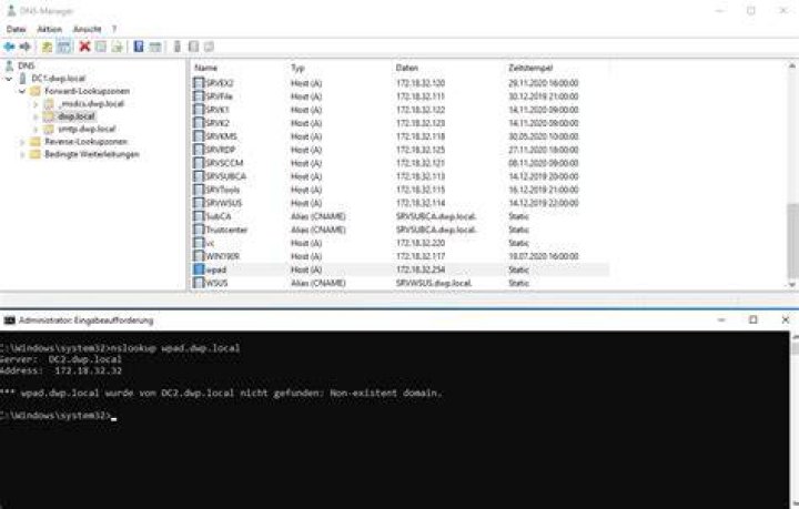 What is WPAD DNS query?