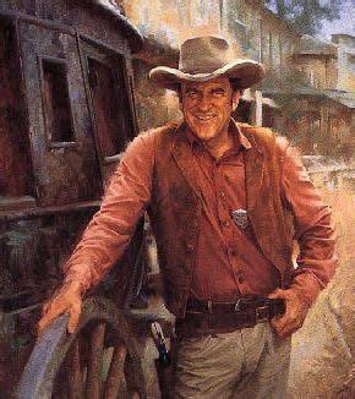What kind of hat did Matt Dillon wear on Gunsmoke?